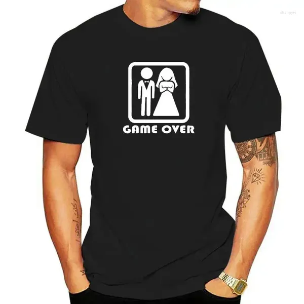 Männerpolos Spiel über Braut Bräutigam Bachelor Bachelorette Party Ehe Hochzeitsgeschenk Männer T-Shirt T-Shirt Kurzarm runden Hals T-Shirt Tee