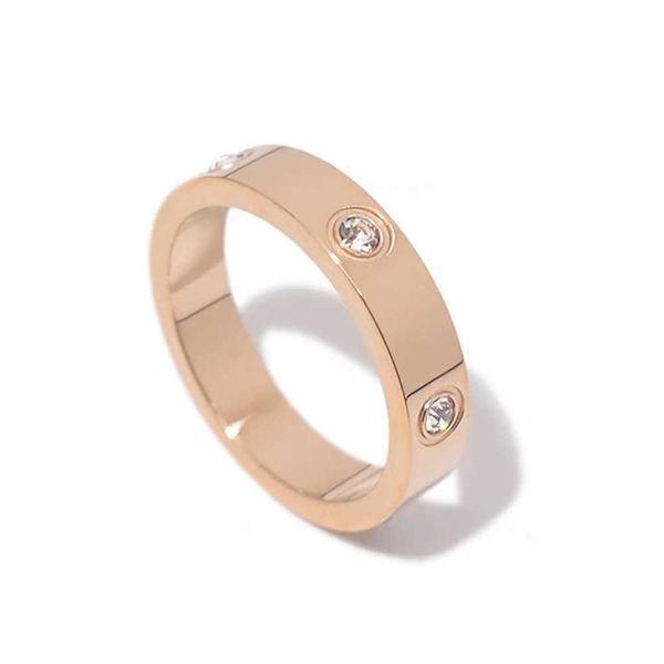 Zugehörigkeitspaarer Ring berühmter Diamant -Ring für Männer und Frauen modische personalisierte trendige Trendy Cool mit Cart Originalringen