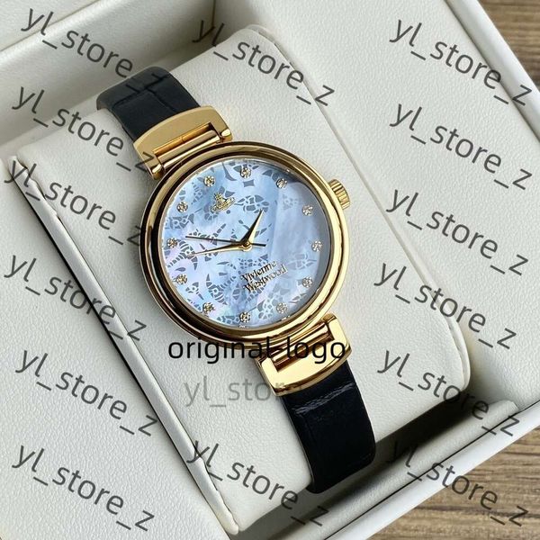 Viviane Westwood relógio feminino Designer de relógio Relógio Rainha Dowager West High End Gold Key Fairy Viviane Westwood Quartz Viviane Watch D1a7