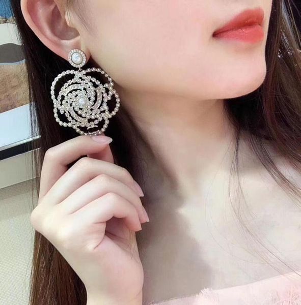 Designer Flower Earing Designers Earnings Charming for Womens Gioielli Luxury Stud Hoop Earrings Stalls 925 Silver Needl4831321