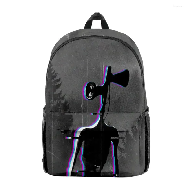 Zaino Trendy Horror Creepypasta Sirena Head Piccolo Book BookBag Backpacks 3D Stampa 3D Oxford Waterproof Boys/Girls Travel