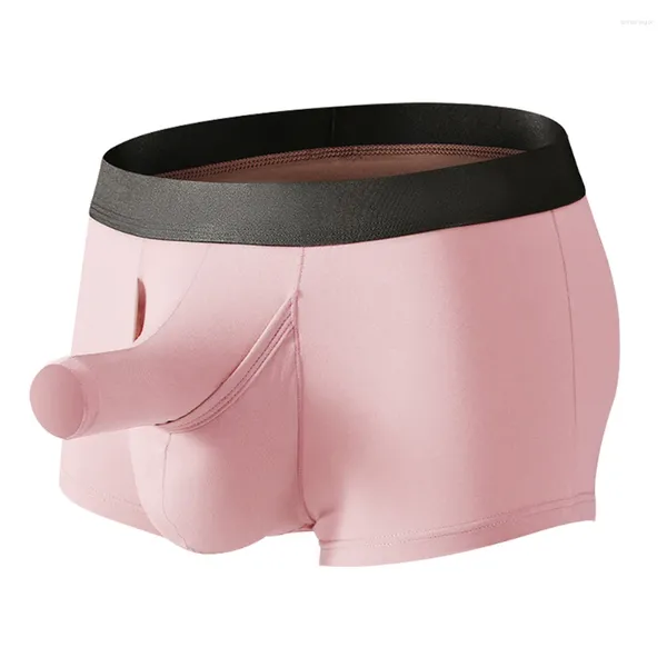 Cueca masculina cuecas de separação shorts fisiológicos calcinha calcinha de roupa íntima bolsa 2024 Men lingerie elasticidade deslizamentos