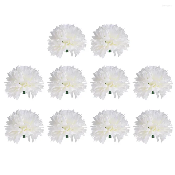 Flores decorativas 10 PCs decoração de festas artificiais Decorações de casamento suprimentos FLOR FLOR DIY CRISANTHEMUM