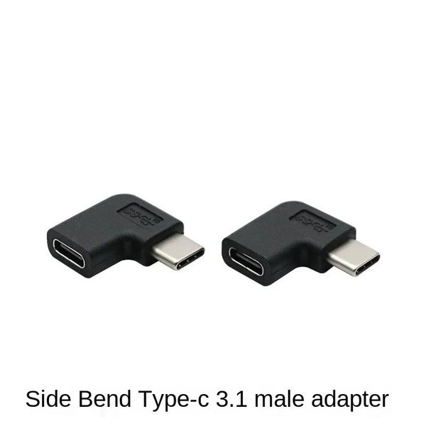 90 градусов правого угла USB 3.1 Тип C-мужского до женского преобразователя L Shape Adapter USB-C для смартфонов Портативный разъем