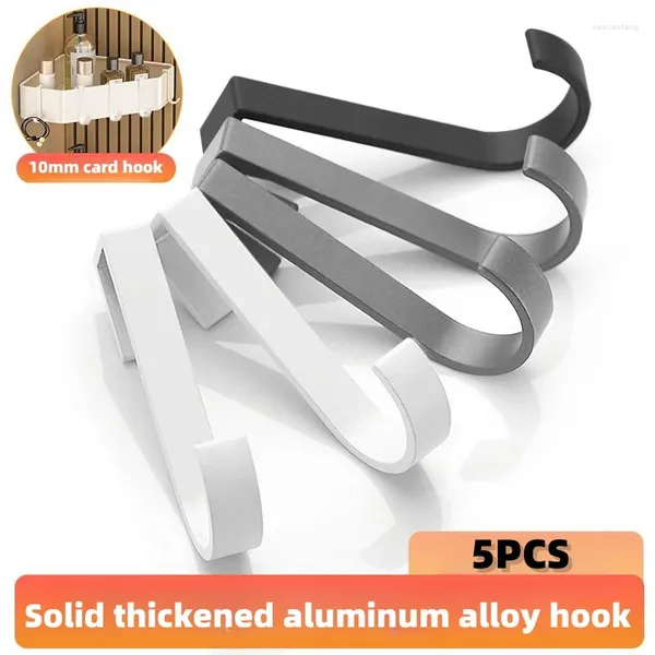 Ganci Accessori speciali per rack-hook per lo spazio scorrevole in alluminio in alluminio senza punzonatura metallo addensato solido 5pcs