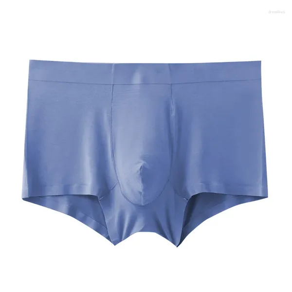 MUITO PANTS Juventude de roupas íntimas sexy para jovens u convexo bolsa boxer shorts modal sem costura lingerie inferior masculina de um pedaço