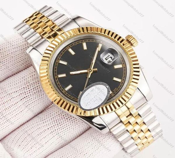 Orologi da uomo e da donna Data di elemento meccanico automatico Tabella 3641 mm Movimento durevole Movimento in acciaio inossidabile oro luminoso M4970418