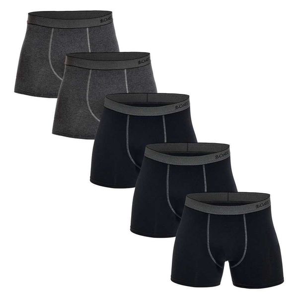 Underpants 5pcs Pack 2023 uomini Mutandine biancheria bianche di cotone pugile di marca maschio e mutande per set di lusso Homme Shorts Shorts Box Slip Kit Gym Y240507