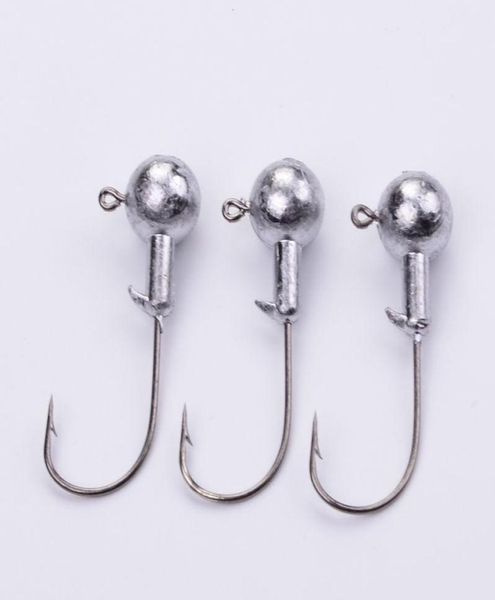 2019 5 PSClot Neue hohe Qualität 1G3G5G55G10G Lead Head Hook Jigs Köderfischerhaken für weiche Köderfischerei Tackle1441123