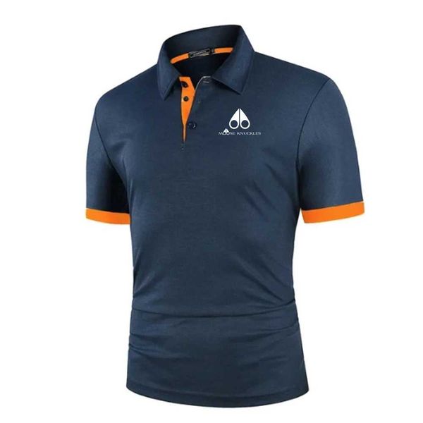 Polos da uomo Moose uomini uomini mashire camicia corta polo slve a goccia di colore polo nuovo abbigliamento estate strtwear maschi di moda casual tops y2405109j8w