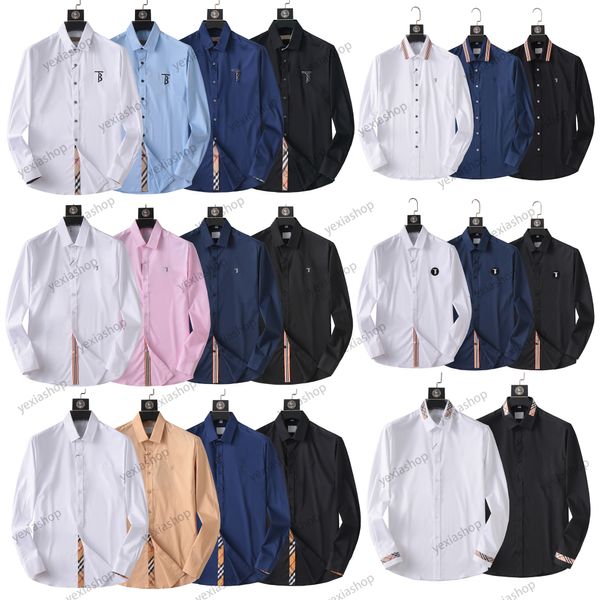 Herren-Hemd-Hemd-Knopf-Up-Shirts Mode lässige Hemden Männer schlank fit kared Hemd asiatische Größe M-3xl Hochqualität
