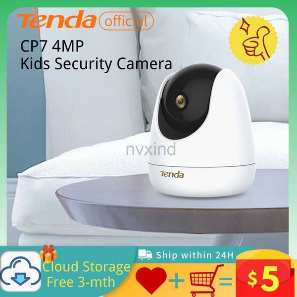 IP -Kameras Tenda CP7 4MP PTZ WiFi IP -Kamera Vollhd Childrens Kamera Home Überwachung Kamera Sicherheit Schutz Bypoua Monitor Intelligente Videokamera D240510