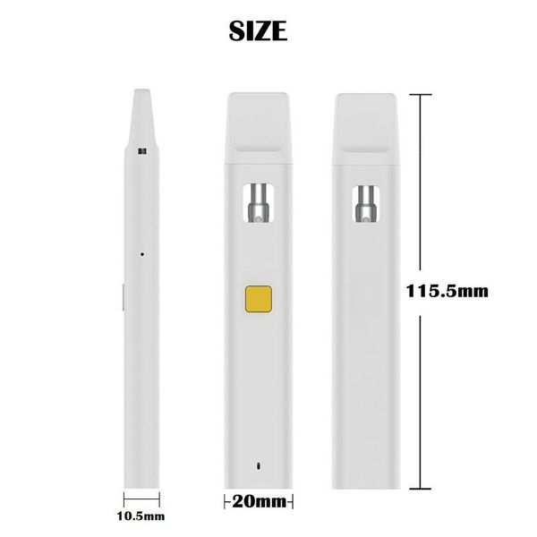 Imini d8 1 gramma 2 gram penne a vaporizzato con olio spesso d8 d9 modelli OEM pre -riempiti E sigarette 300 mAh di tipo C Carretti ricaricabili ricaricabili