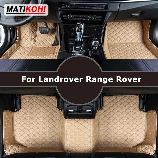 Bodenmatten Teppiche Matikohi Custom Car Floor Matten für Landrover Range Rover Auto Teppiche Fuß Coche Accohtorie T240509