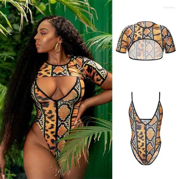 Roupas de banho feminina, terno de natação sexy de natação africana maiô de uma peça de cobra de plus size feminino grande trajes de banho zíper separado 5xl