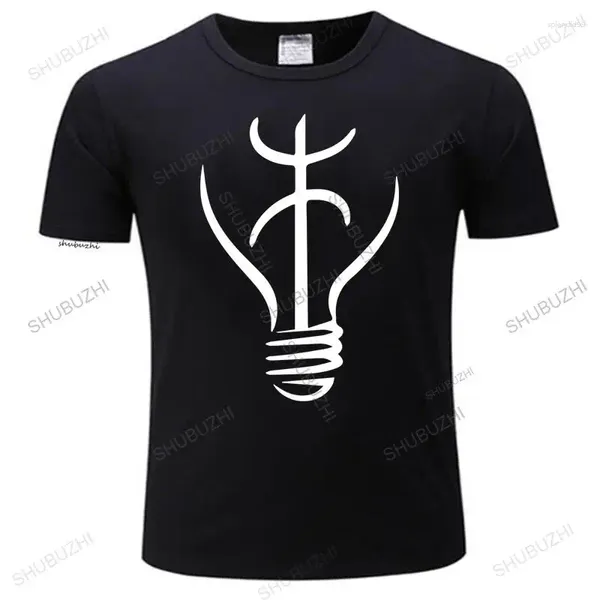 Herren T -Shirts Amazigh Light Berbers Tifinagh Zeichen Kulturhemd lustige Sommerfit T -Shirt Cool O Hals Strick -Outfit Marke T -Shirt