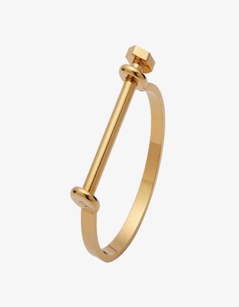 Bracciale per cuffie con cuffia di grillo U enfashion Bracciale per viti a vite color oro per donne braccialetti manchette 2201222836395