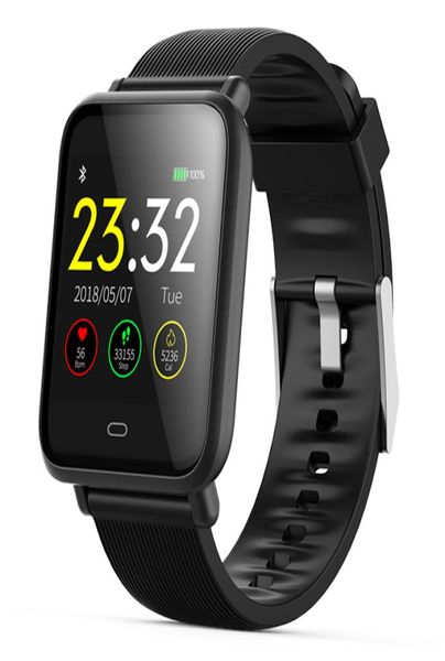 Smart Watch für Herren Q9 Blutdruck Herzfrequenzmonitor Smartwatch IP67 wasserdichte Sportfitness Trakcer Männer Frauen Smartwatch Y11983857