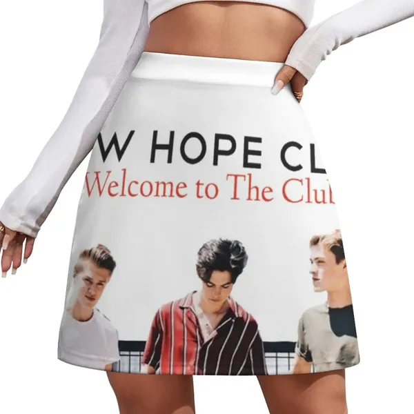 Saias Hope Cub (Merch/Welcome to the Club) Mini -saia Meni feminina Roupas de verão 2024 Moda coreana