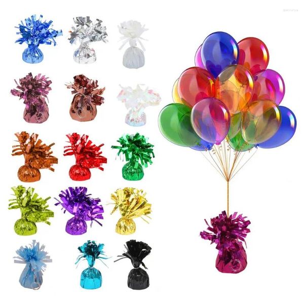 Party-Dekoration 6pcs Ballongewichte Anti-Fluating-Schwerkraftblöcke Folienpapierverpackung Fixierung