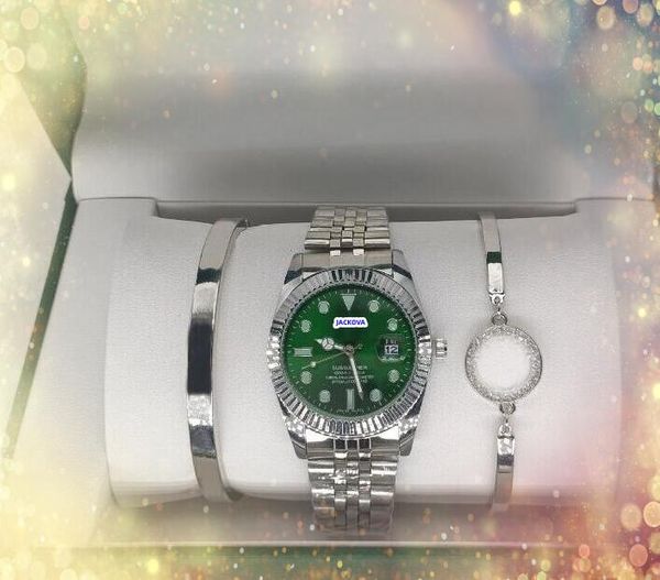 Super Value Gifts Men Designer Day Day Time Time Quartz Движение аккумулятора Календарь нержавеющая сталь часы с хорошими часами с тремя предметами аксессуары