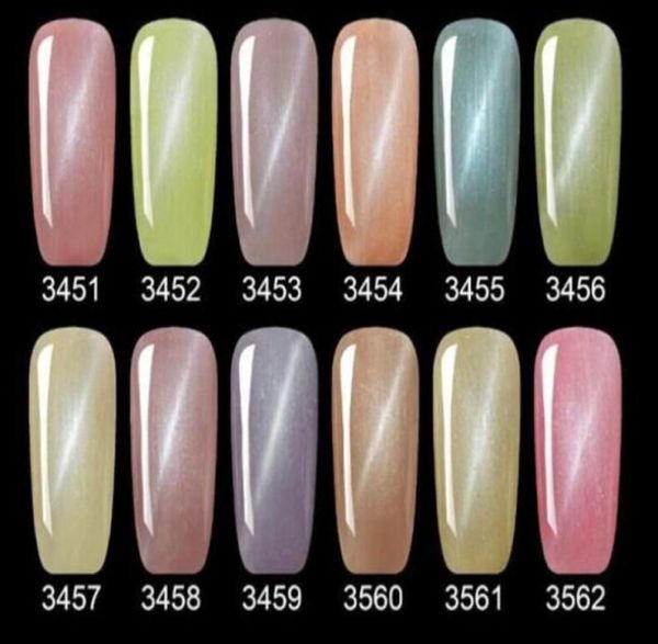 Новое прибытие Meicharm 12 Colors 12 Colors Diamond Cateye Nail Plash