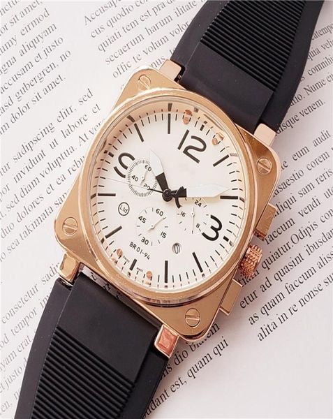 Швейцарские бренды армии часов для мужчин из нержавеющей стали резиновый ремешок мужчины Br Watch Quartz Movement Chame Watch All Dial Works WA3108036