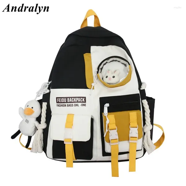 Backpack Ins estilize a bolsa escolar feminina japonesa Harajuku coreano Júnior High School Bags estudantis bolsa de menino de menino