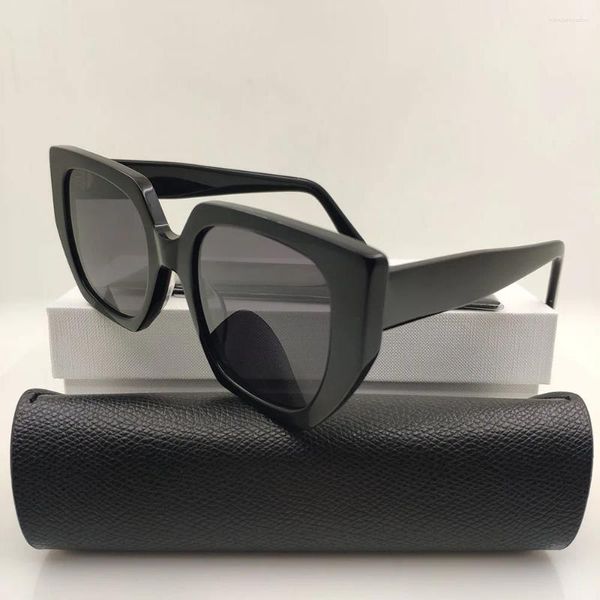 Venda de óculos de sol 2024 Mulheres Party Vintage Classic Black Shield Brand Designer para Male Woman Sun Glasses