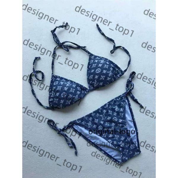 Louiseitys Bikini Bikinis feminino conjunto Sexy Clear Stap Shape Toits Designers Senhoras de maiô de maiús