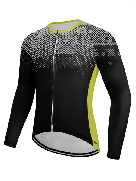 Gacche da corsa 2024 Maglie ciclistiche uomini Maniche lunghe Autunno inverno MTB Road Bike in sella al suo abbigliamento sportivo in bicicletta traspirante