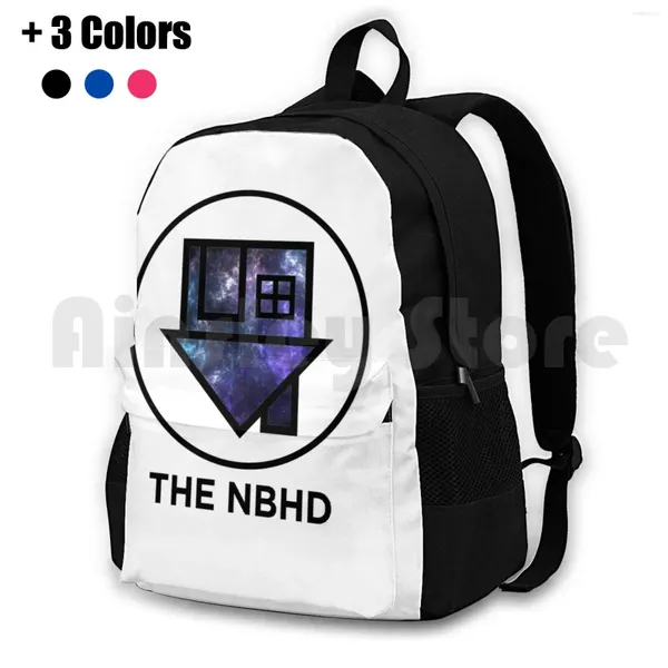 Backpack - Galaxy Print Outdoor Caminhando ao ar livre Camping Travel NBHD Space Moon Nebula Stars Bairro