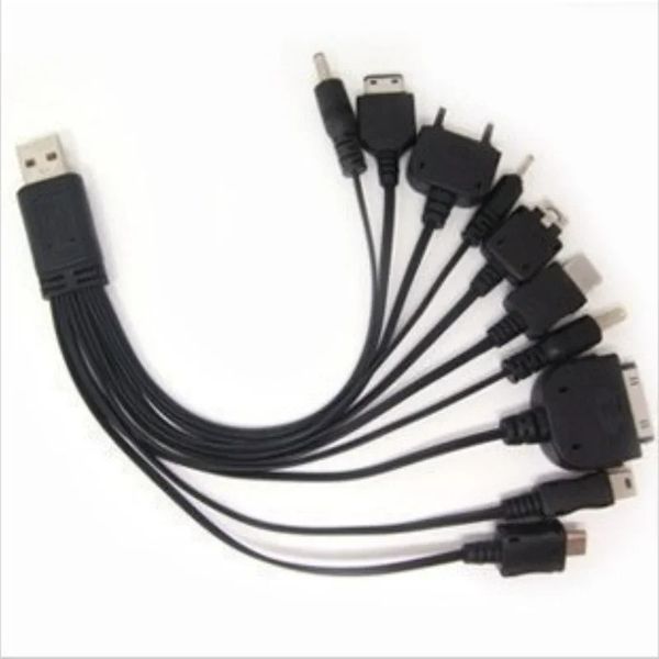 Yeni 1pcs 10 In 1 Micro USB Çoklu Şarj Cihazı USB Kablolar LG KG90 için Cep Telefonları Kablosu Samsung Sony PhoneFor Samsung Çoklu Şarj Cihazı