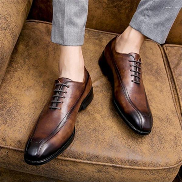 Sapatos casuais Couro British Business Fashion Vintage Men's