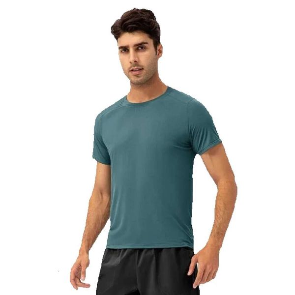 Outfit da yoga Lu che corre camicie a compressione Sport Sports Fiess Gym Soccer Man Jersey Sportswear Sport Dry Sport T-Top LL Mans 85287309 54717