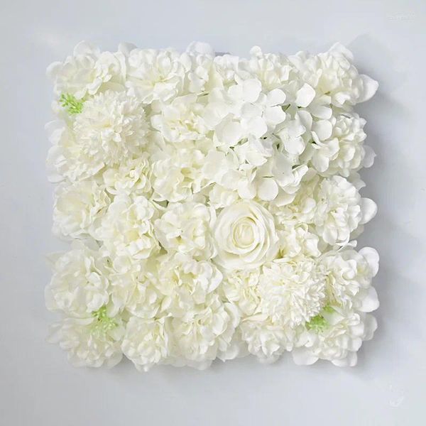 Flores decorativas Rosa de seda 3D PAINEL PAINEL DO PAINEL Decoração de casamento Decoração artificial da casa Decor de casa