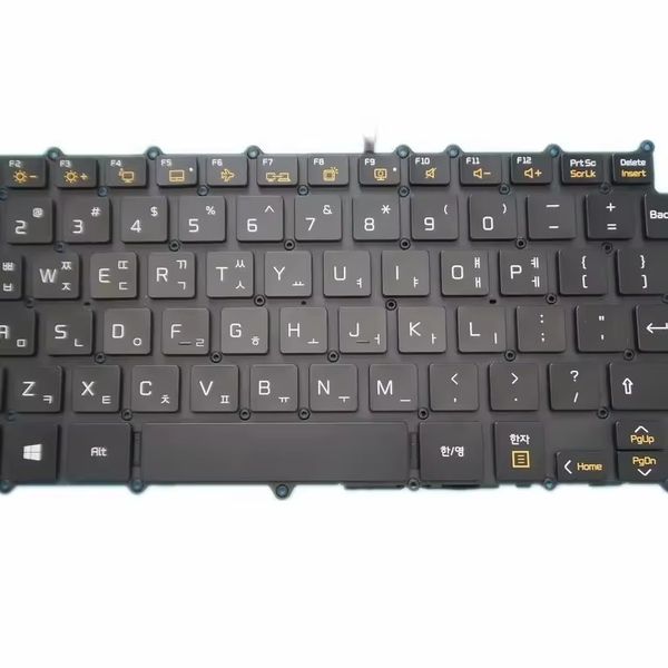 Tastiera per laptop per LG 14T90N 14T90N-R.APS7U1 14T90N-V.AA78B 14T90N-VR30K VR51J1 14T90N-VAP50M Korea Kr Nero con retroilluminazione