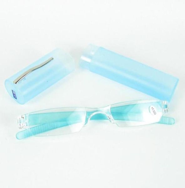 Platik -Röhrel -Lesebrille Slim Brillen Kunststoff Lesen Brillen PC Power Objektiv gemischte Farben mit 20pcs9997057