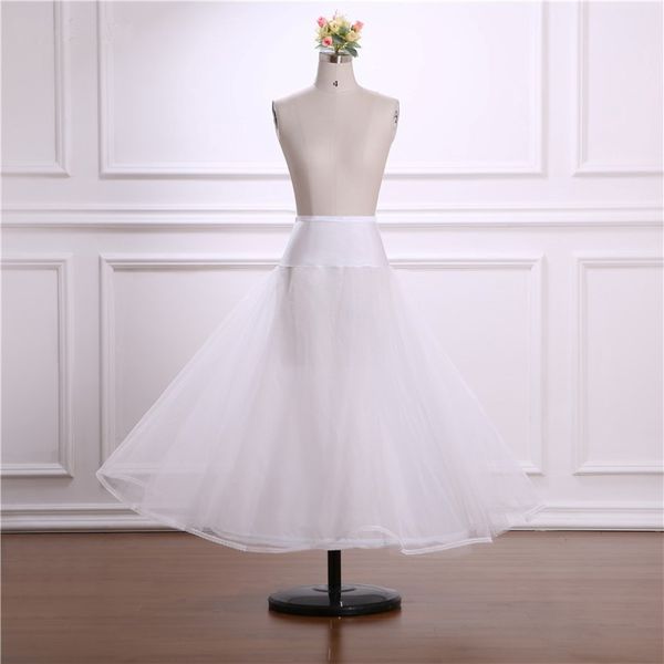 A-Line Long Tulle Petticoats für Hochzeitskleid Crinoline Petticoat Unterrock ein Schicht Hoop Stricker Rockabilly 247d