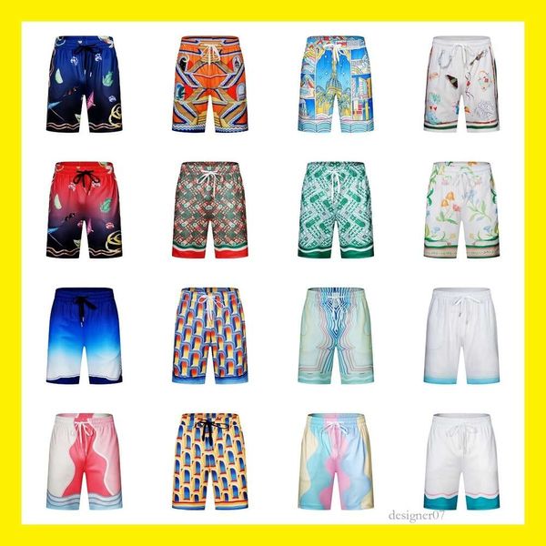 Shollesale cross -bordo di pantaloncini stampati di Casablanca per coppie, viaggi per le vacanze sulla spiaggia hawaiano, pantaloni floreali a cinque punti