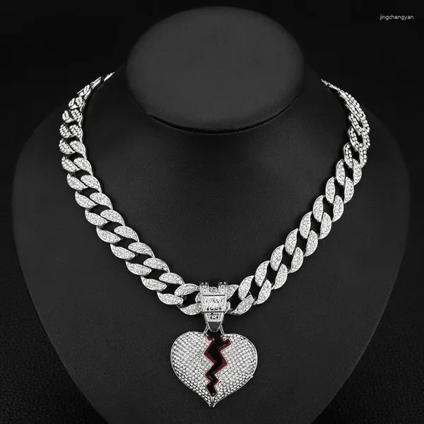 Подвесные ожерелья персонализированное в стиле Instagram разбитое сердце