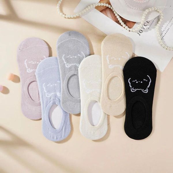 Frauen Socken Alltooall Kawai Boot Sommer süße japanische Mode Cartoon Bären Crew Baumwolle Kurzes nicht rutsches unsichtbar