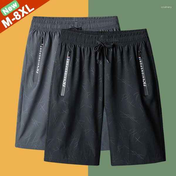 Shorts da uomo Summer Men Ship Free Casual Maschio Plus size 7xl 8xl Cool Short Short Boy Camping Sports Casa indossando papà