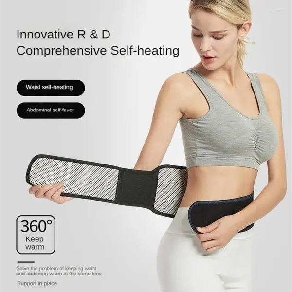 Correia de suporte da cintura Black confortável para usar alívio A dor dupla face e massagem abdômen Care de saúde