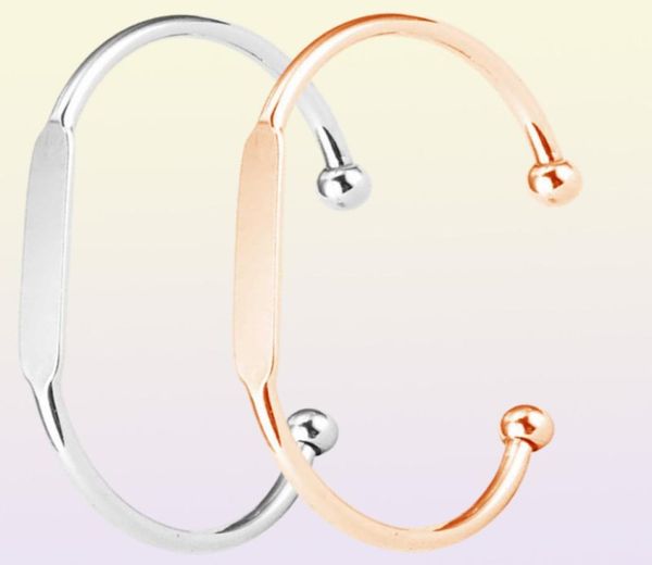 Mylongingcharm 30pcslot Blank Mouts Bangles Grvlable Медный браслет Rosegold Золотые браслеты T0692 Q07204548182