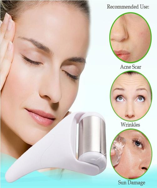 Massageador de rolo de gelo portátil da pele fria para massagem corporal de rosto Cuidados com a pele facial, prevenindo rugas para uso doméstico8213766