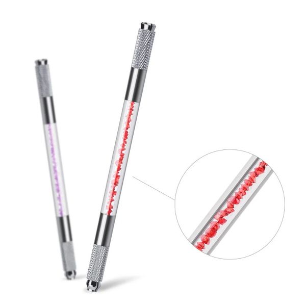 Neue Kristall Tebori Microblade Eyebrow Tattoo Stift Permanent Make -up -Mikropigmentierungsmaschine Microblading Penfor dauerhafte Make -up -Maschine