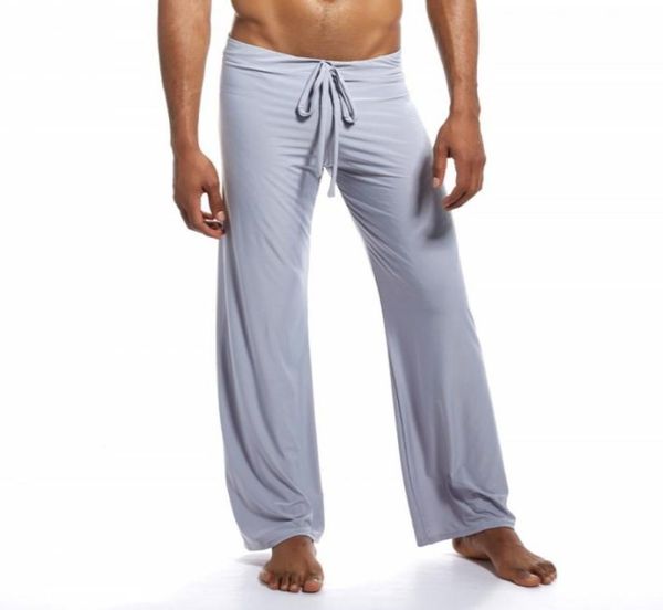 Abbigliamento per uomini per uomini mutande sexy pantaloni per pigiami maschili ropa biancheria intima cravatta leggeri pantaloni pigiami per pigiami sonno fondo 4653713