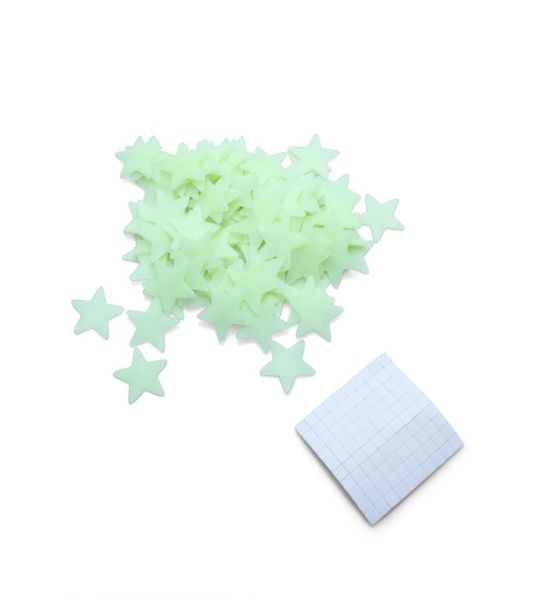 Glow In the Dark Stars Space Stellar Wall Decals Adesile per bambini Room 100pcSset Popular2423620