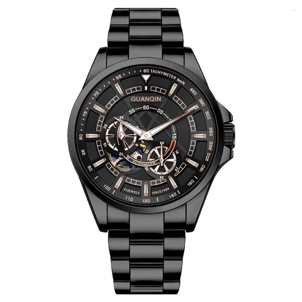 Orologi da polso guanqin orologi meccanici orologio automatico di lusso per uomo impermeabile tourbillon orologio da polso orologio reloj hombre 2024